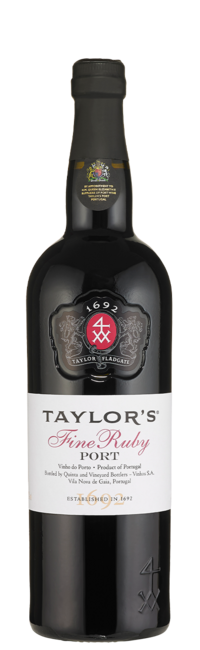 Bottle of Fine Ruby Port wine from Taylor's