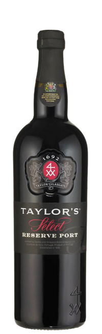 Garrafa de vinho do porto Select Reserve da Taylor's