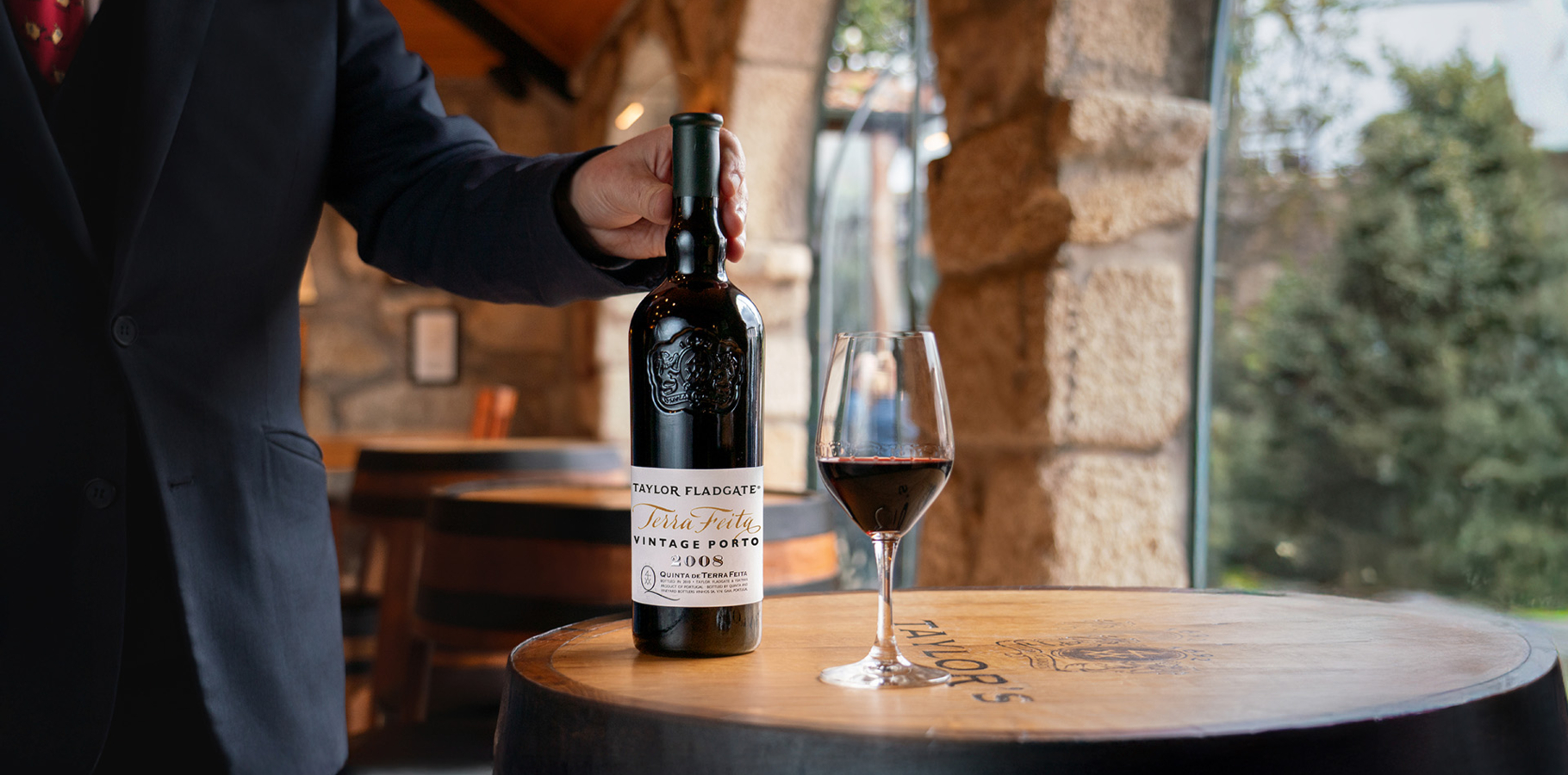 Like those of Vargellas, the wines of the beautiful old property of Terra Feita are an essential component of the Taylor Fladgate Vintage Port...