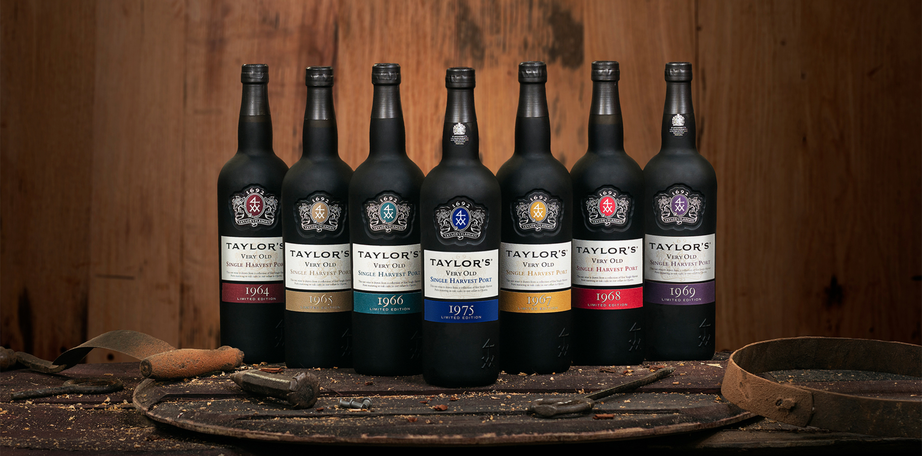 Taylor's holds one of the most extensive reserves of very old cask aged Port of any producer. They include a collection of rare Single Harvest...