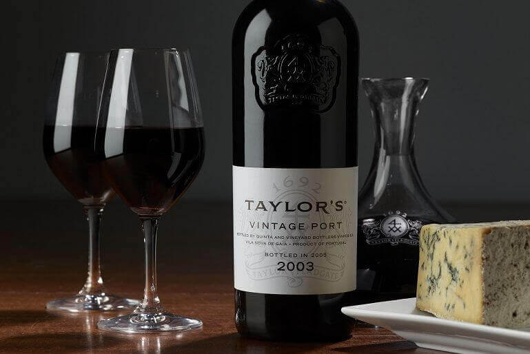 Taylor's Vintage Port und Käse